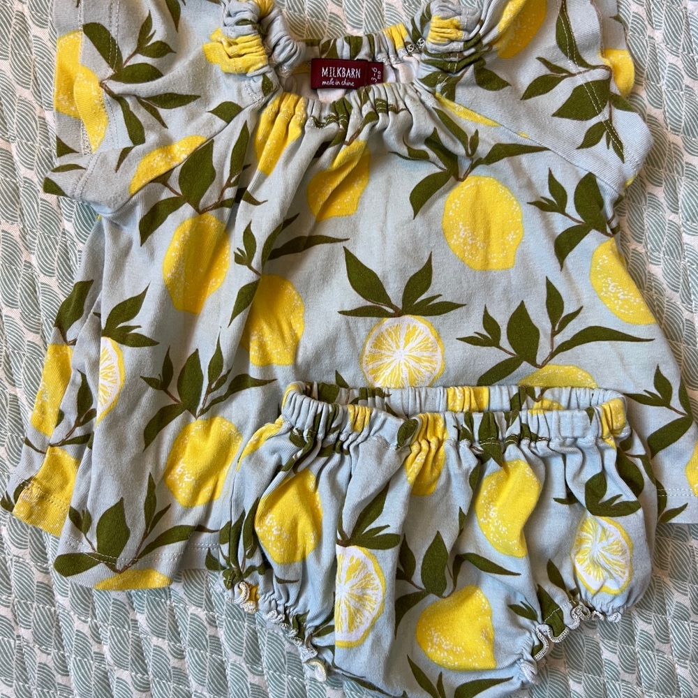 Milkbarn Lemons Infant Set 3-6 Months